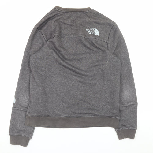 The North Face Men's Grey Crew Neck Sweatshirt M Regular Fit
