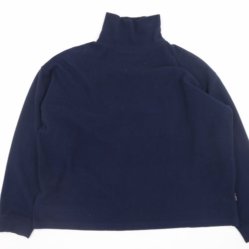 Trespass Men's Blue Fleece Pullover Sweatshirt XL High Neck