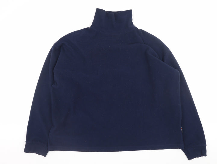 Trespass Men's Blue Fleece Pullover Sweatshirt XL High Neck