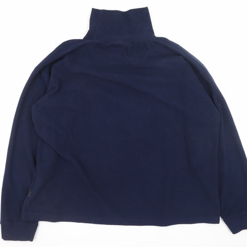 Trespass Men's Blue Fleece Pullover Sweatshirt XL High Neck