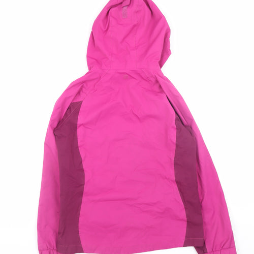 Mountain Warehouse Teens Pink Waterproof Hooded Rain Jacket 11-12 YRS