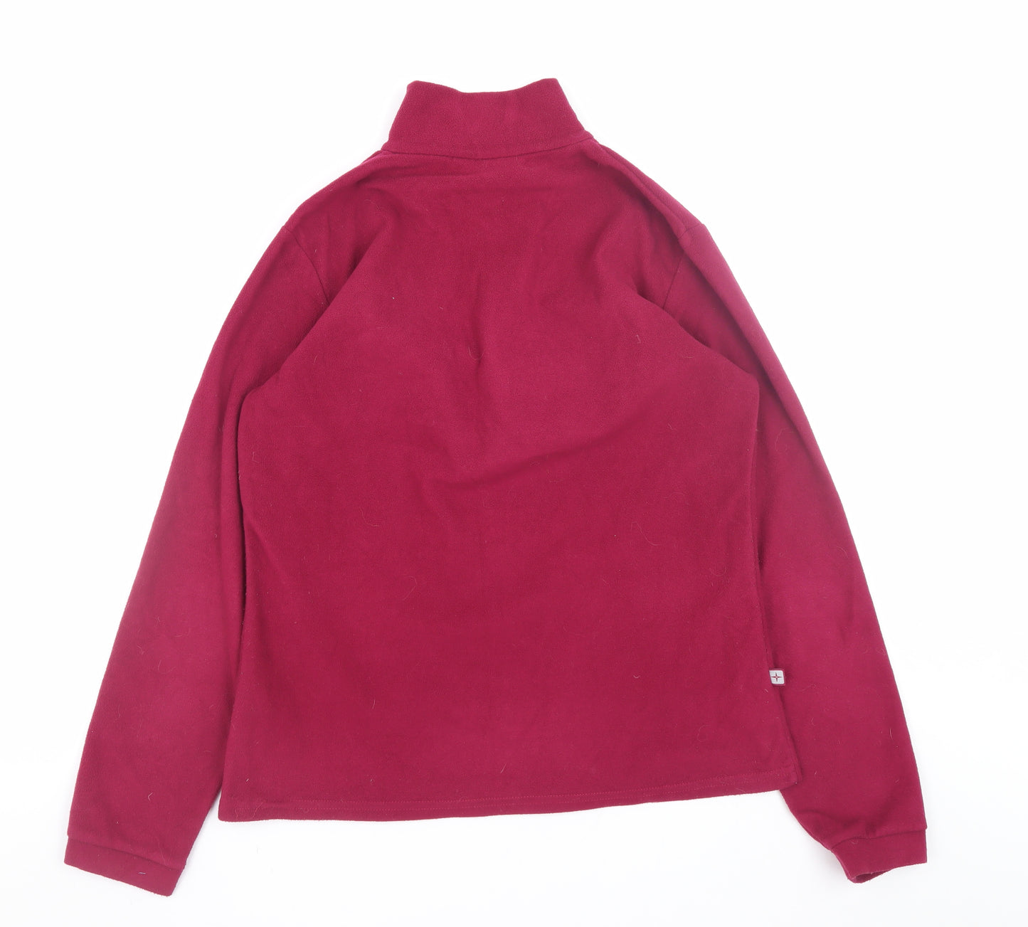 Mountain Warehouse Women's Red Fleece 1/2 Zip Sweatshirt UK 12
