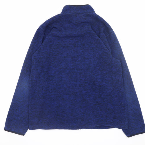 Lincoln Men's Blue Fleece Full Zip Jacket Size L Regular Fit