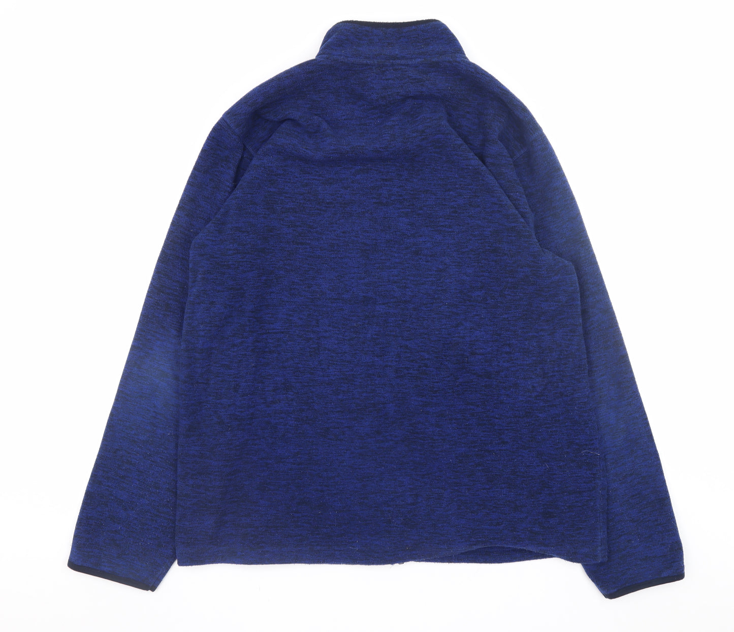 Lincoln Men's Blue Fleece Full Zip Jacket Size L Regular Fit