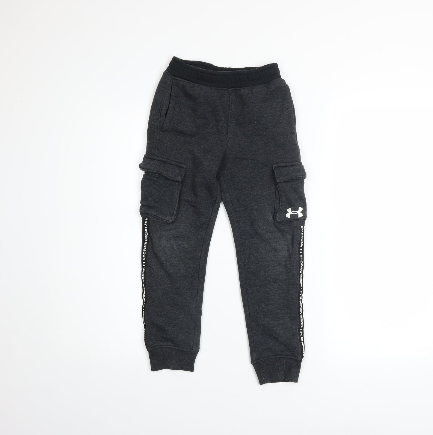 Under Armour Boys Black 5-6 Years Jogger Sweatpants with Cargo Pockets