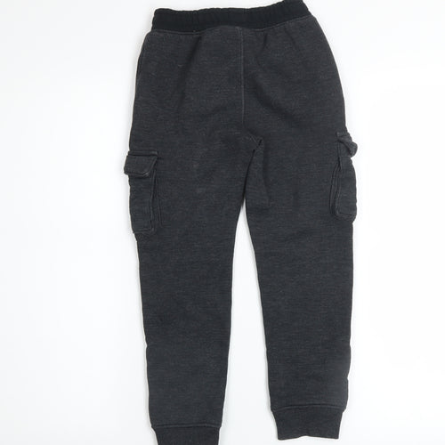 Under Armour Boys Black 5-6 Years Jogger Sweatpants with Cargo Pockets