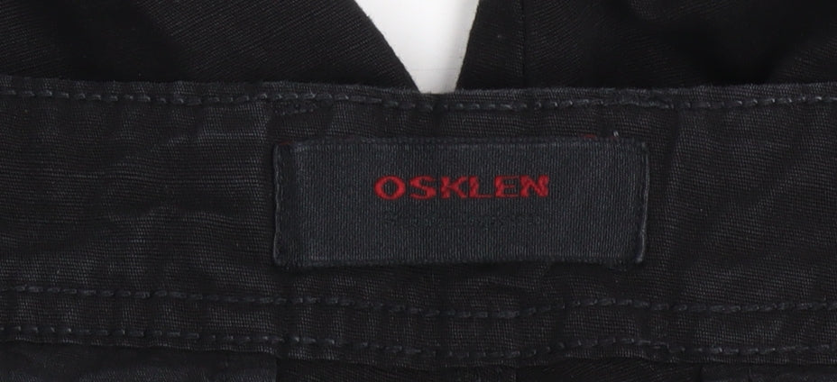 Osklen Men’s Black Cargo Shorts Size 32 Cotton Casual