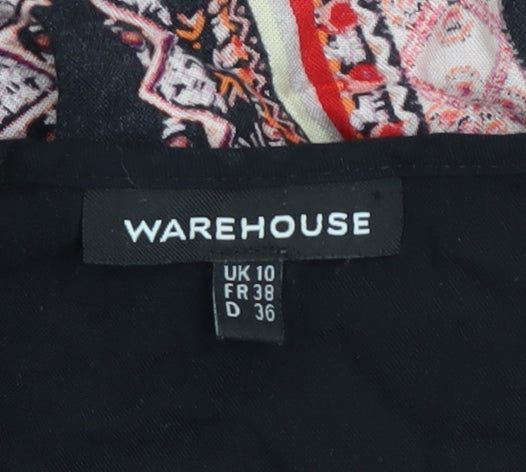 Warehouse Women’s Multicoloured Knee Length Shift Dress Size 10