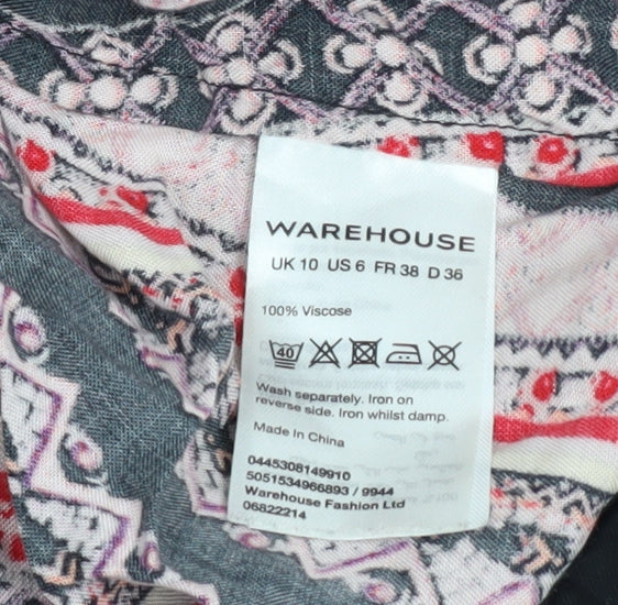 Warehouse Women’s Multicoloured Knee Length Shift Dress Size 10