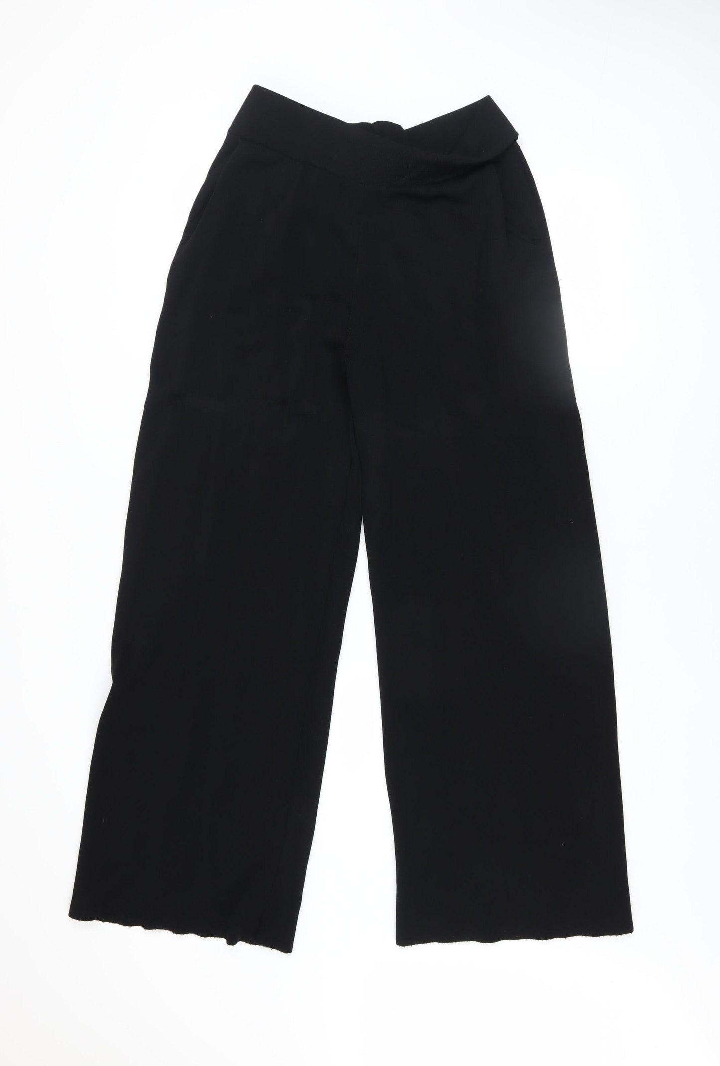 Lennon Courtney & Kilkenny Design Women's Black Wide-Leg Trousers M
