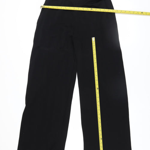 Lennon Courtney & Kilkenny Design Women's Black Wide-Leg Trousers M