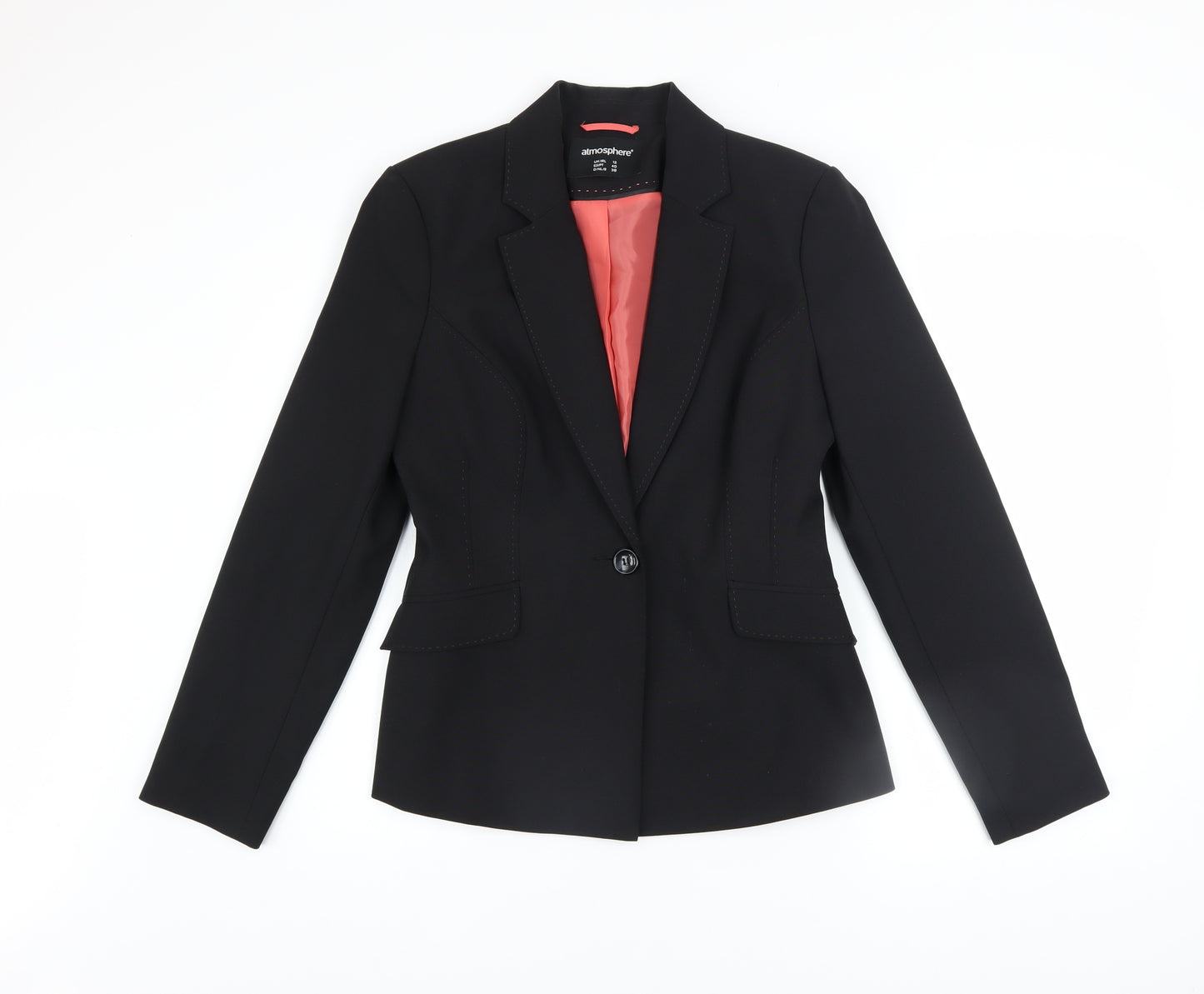 Atmosphere Women Black Size 12 Tailored Single-Breasted Blazer