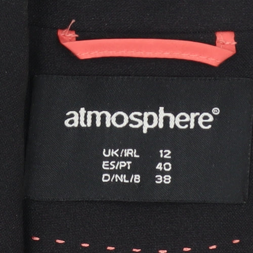 Atmosphere Women Black Size 12 Tailored Single-Breasted Blazer