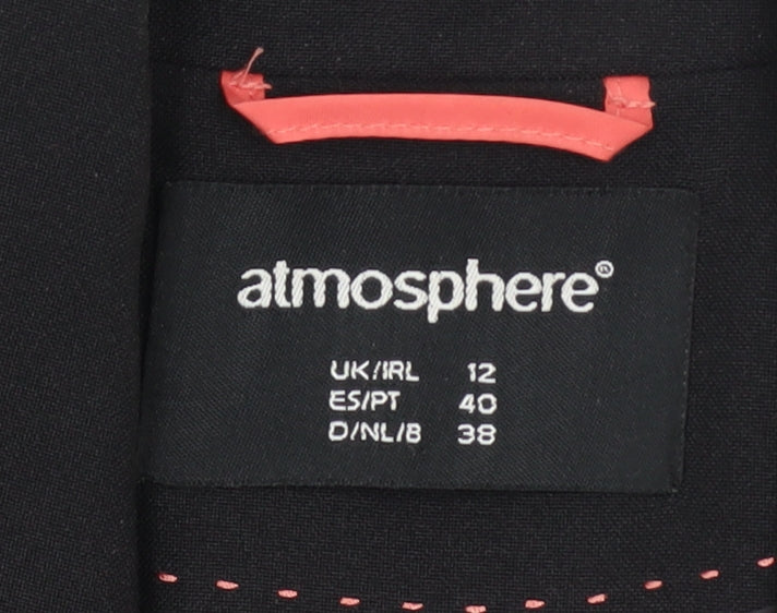 Atmosphere Women Black Size 12 Tailored Single-Breasted Blazer