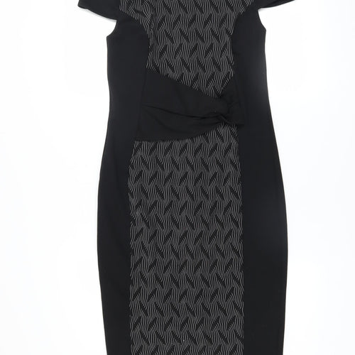 Marks and Spencer Women’s Black Size 10 Sheath Knee Length Work Dress