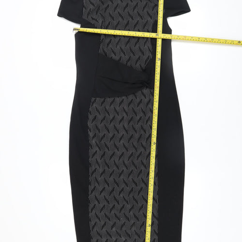 Marks and Spencer Women’s Black Size 10 Sheath Knee Length Work Dress