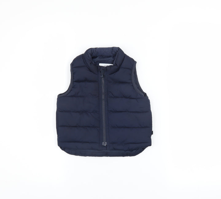 Baby GAP Unisex Blue Puffer Waistcoat 18-24 Months Water Resistant