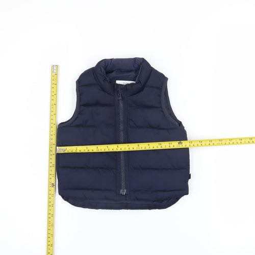 Baby GAP Unisex Blue Puffer Waistcoat 18-24 Months Water Resistant