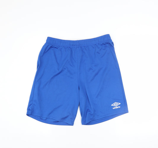 Umbro Men's Blue Athletic Football Shorts Size M