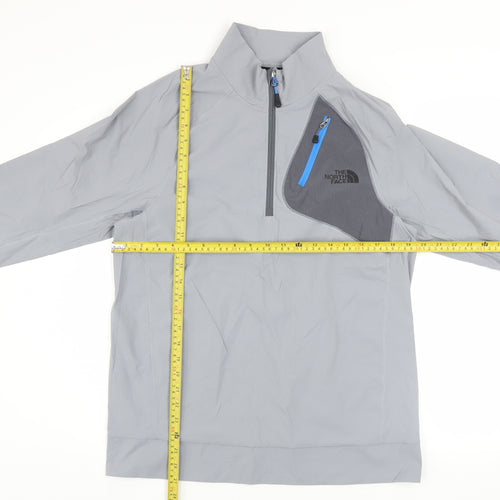 The North Face Mens Grey 1/2 Zip Lightweight Sweatshirt M