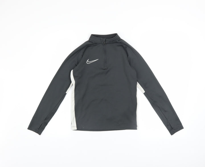 Nike Boys Black Dri-FIT XS 1/4 Zip Pullover Sweatshirt