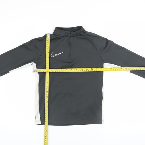 Nike Boys Black Dri-FIT XS 1/4 Zip Pullover Sweatshirt