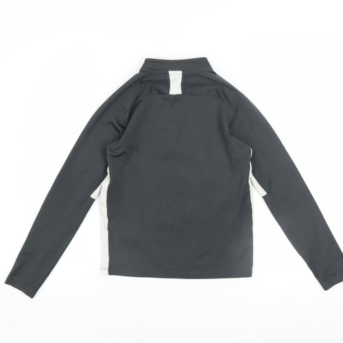 Nike Boys Black Dri-FIT XS 1/4 Zip Pullover Sweatshirt