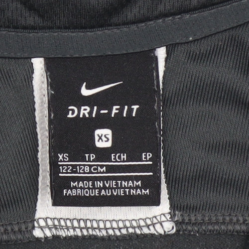 Nike Boys Black Dri-FIT XS 1/4 Zip Pullover Sweatshirt