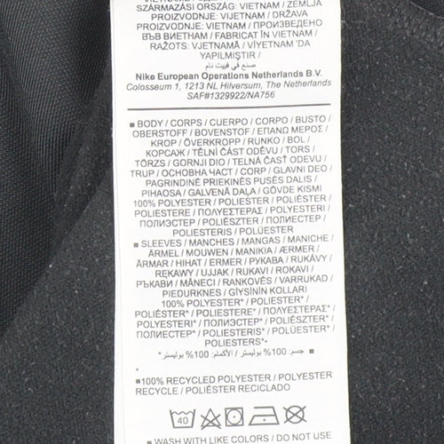 Nike Boys Black Dri-FIT XS 1/4 Zip Pullover Sweatshirt