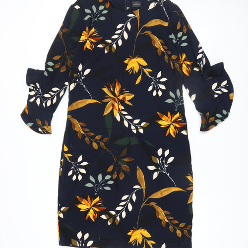 Your Sixth Sense Women's Multicoloured Floral Shift Dress Size 12