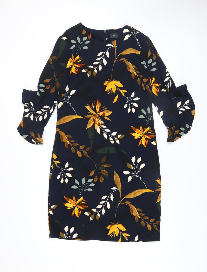 Your Sixth Sense Women's Multicoloured Floral Shift Dress Size 12