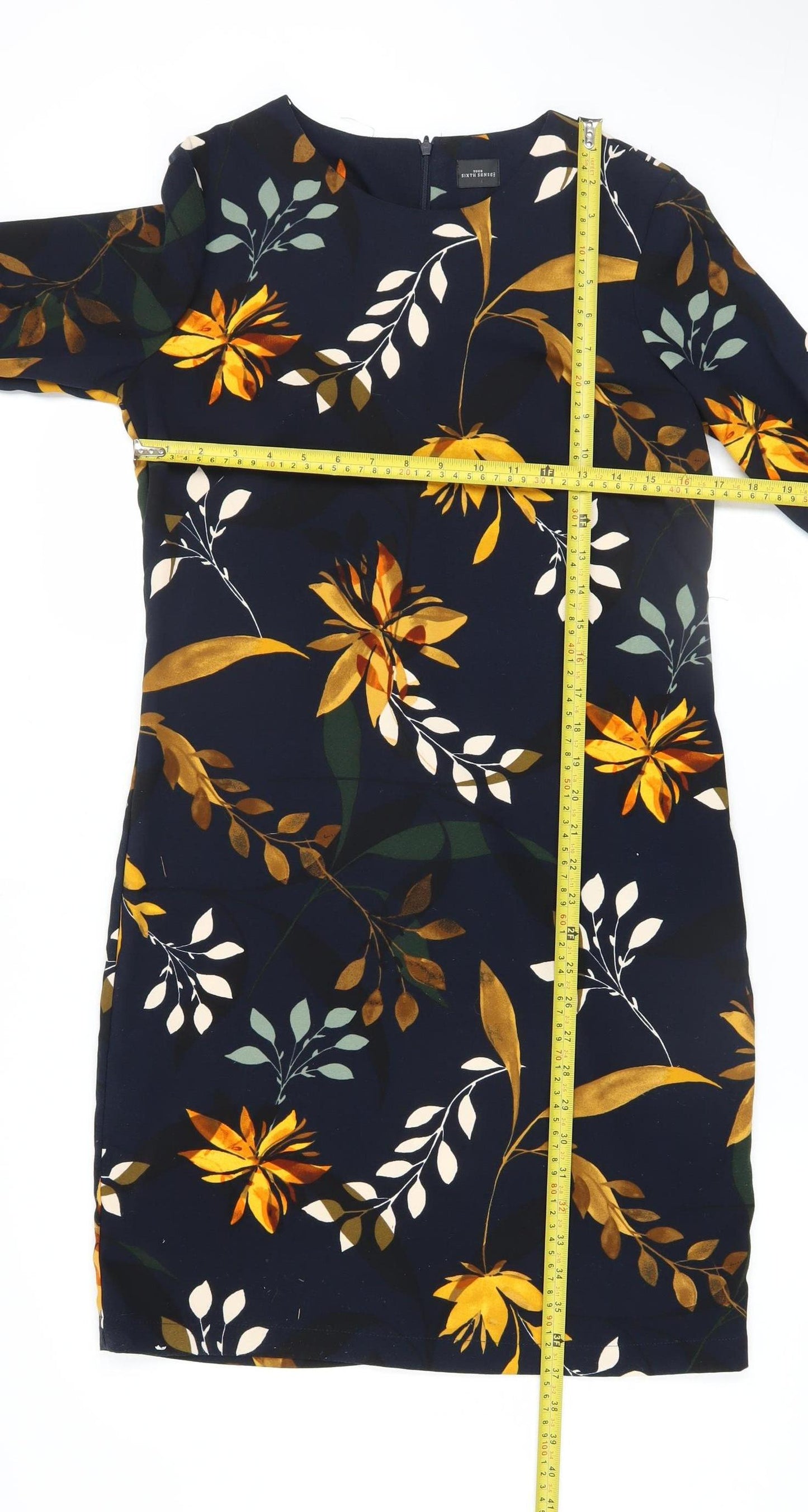 Your Sixth Sense Women's Multicoloured Floral Shift Dress Size 12