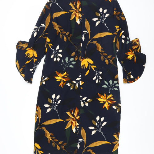 Your Sixth Sense Women's Multicoloured Floral Shift Dress Size 12