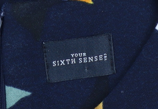 Your Sixth Sense Women's Multicoloured Floral Shift Dress Size 12