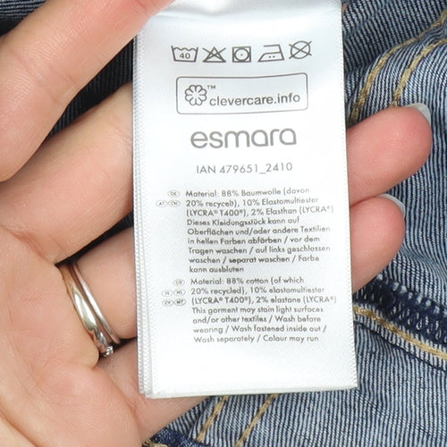 Esmara Women’s Blue Skinny Jeans Size 10 Regular Fit Stretch Denim