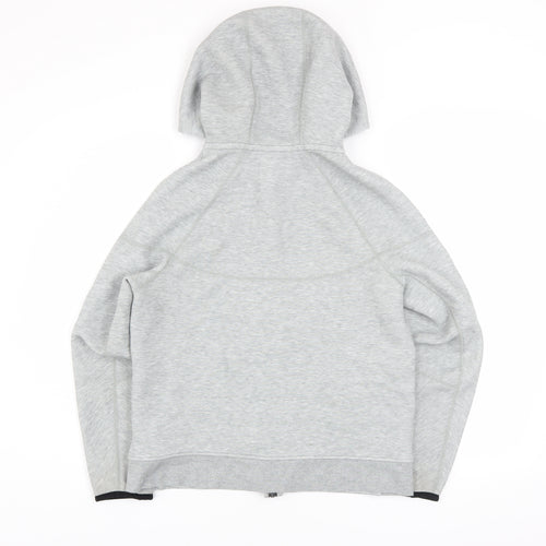 Nike Boys Grey Full Zip Hoodie XL 158-170cm Sportswear Sweatshirt