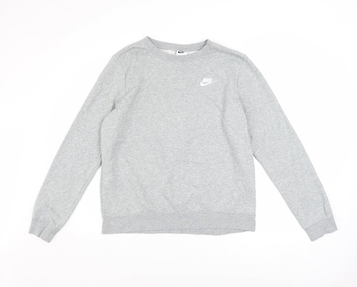 Nike Men’s Grey Crew Neck Pullover Sweatshirt M Regular Fit