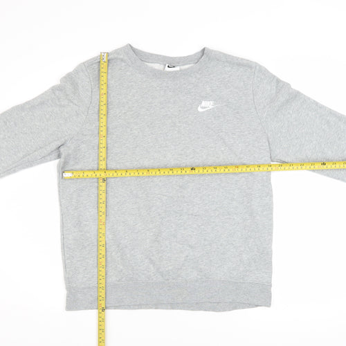 Nike Men’s Grey Crew Neck Pullover Sweatshirt M Regular Fit