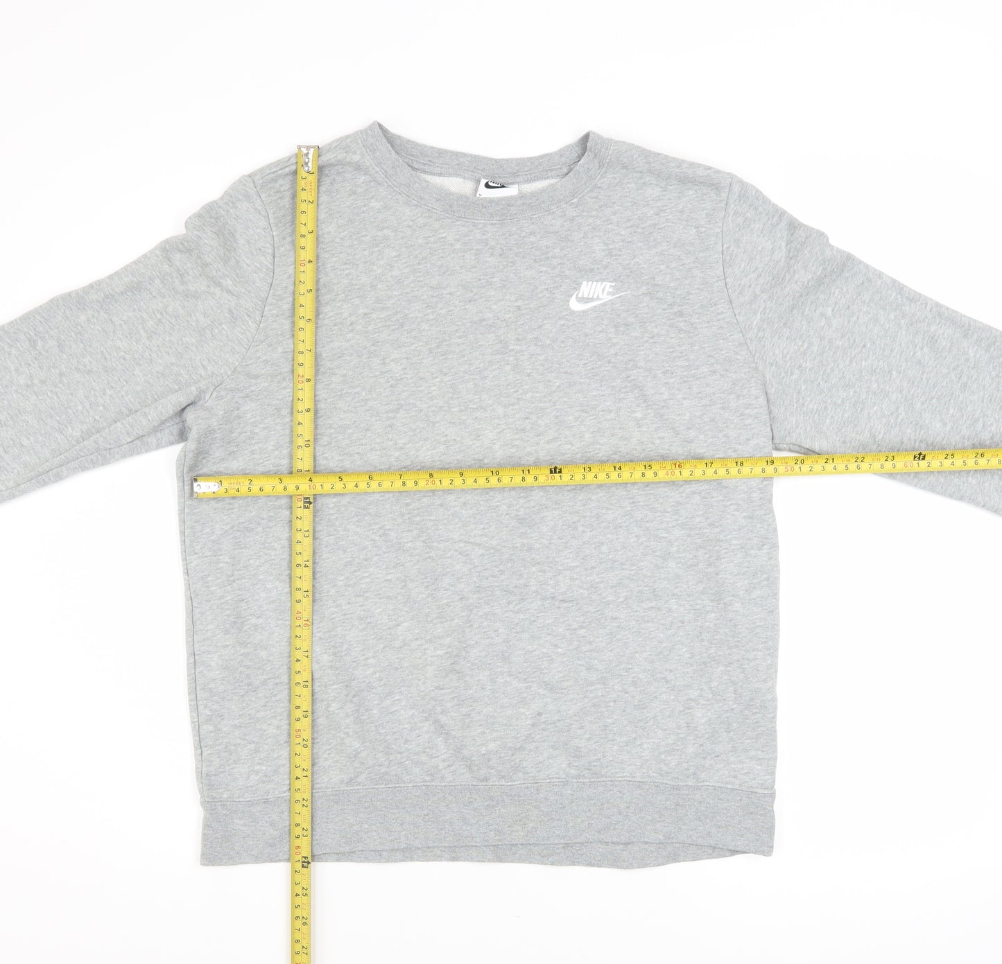 Nike Men’s Grey Crew Neck Pullover Sweatshirt M Regular Fit