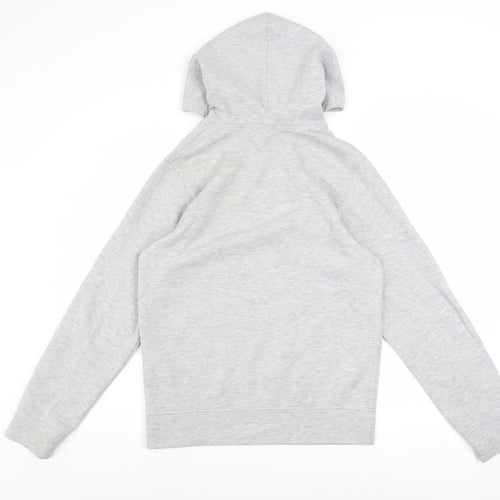 Jack & Jones Men's Grey Pullover Hoodie S Logo Fleece Sweatshirt