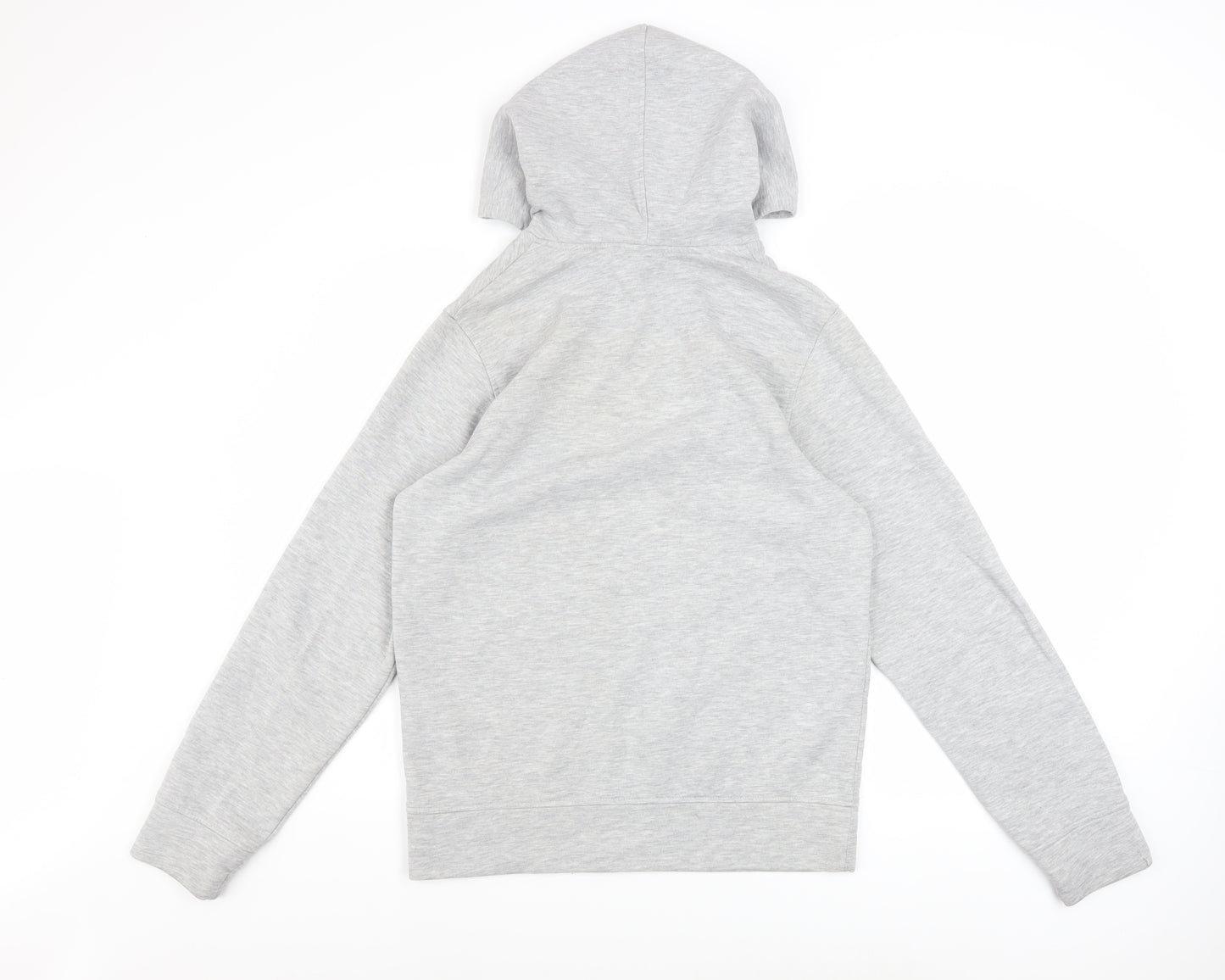 Jack & Jones Men's Grey Pullover Hoodie S Logo Fleece Sweatshirt