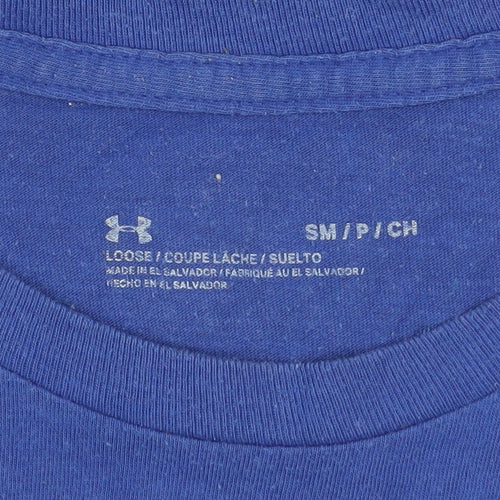 Under Armour Men's Blue Short Sleeve Crew Neck Sports T-Shirt Size S