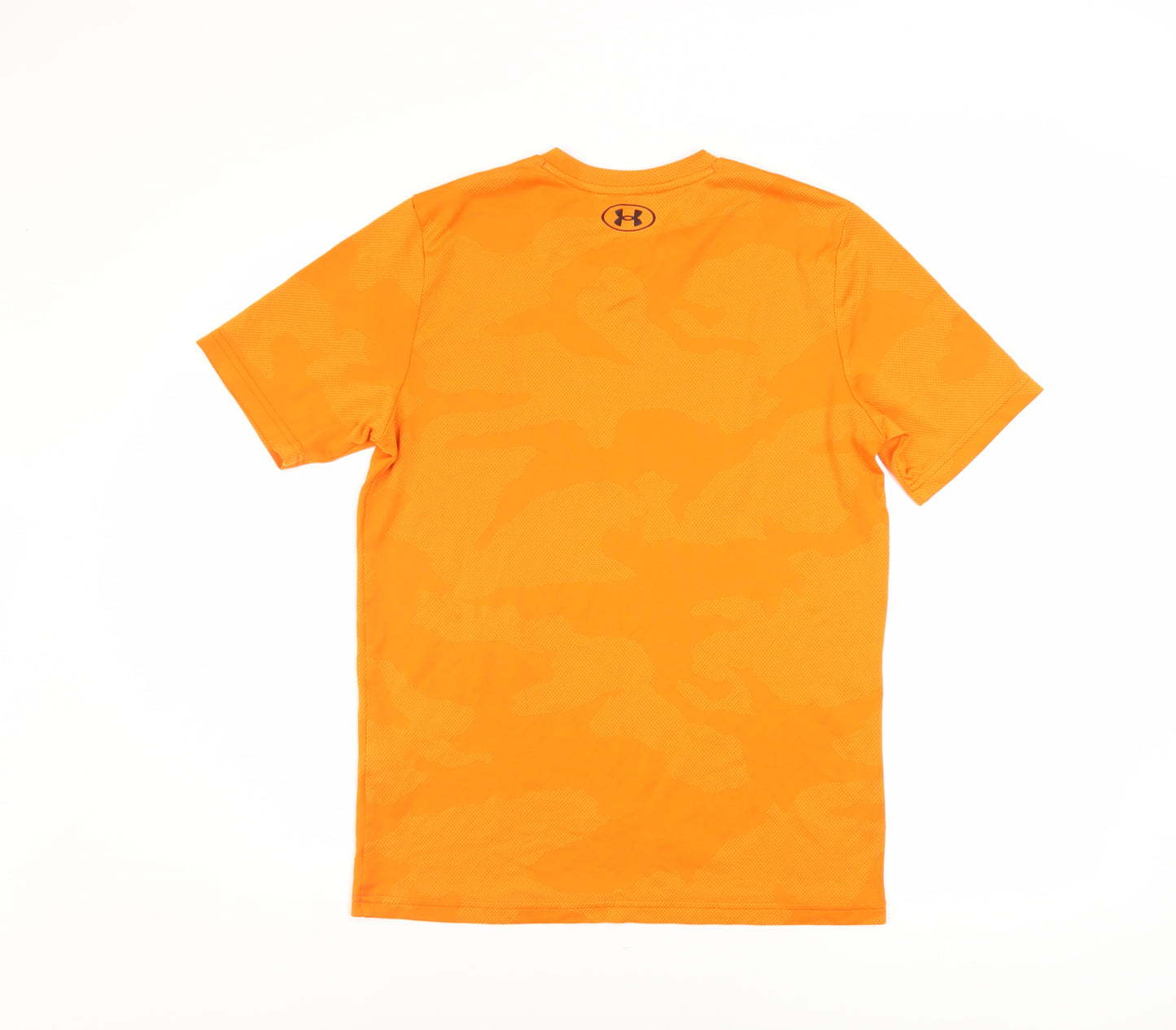 Under Armour Men's Orange Camouflage V-Neck Active T-Shirt Size S