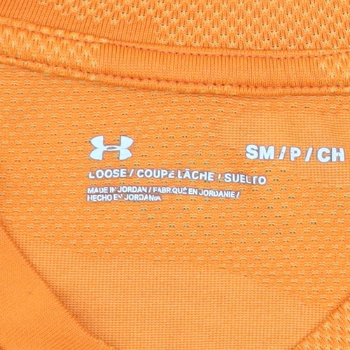Under Armour Men's Orange Camouflage V-Neck Active T-Shirt Size S