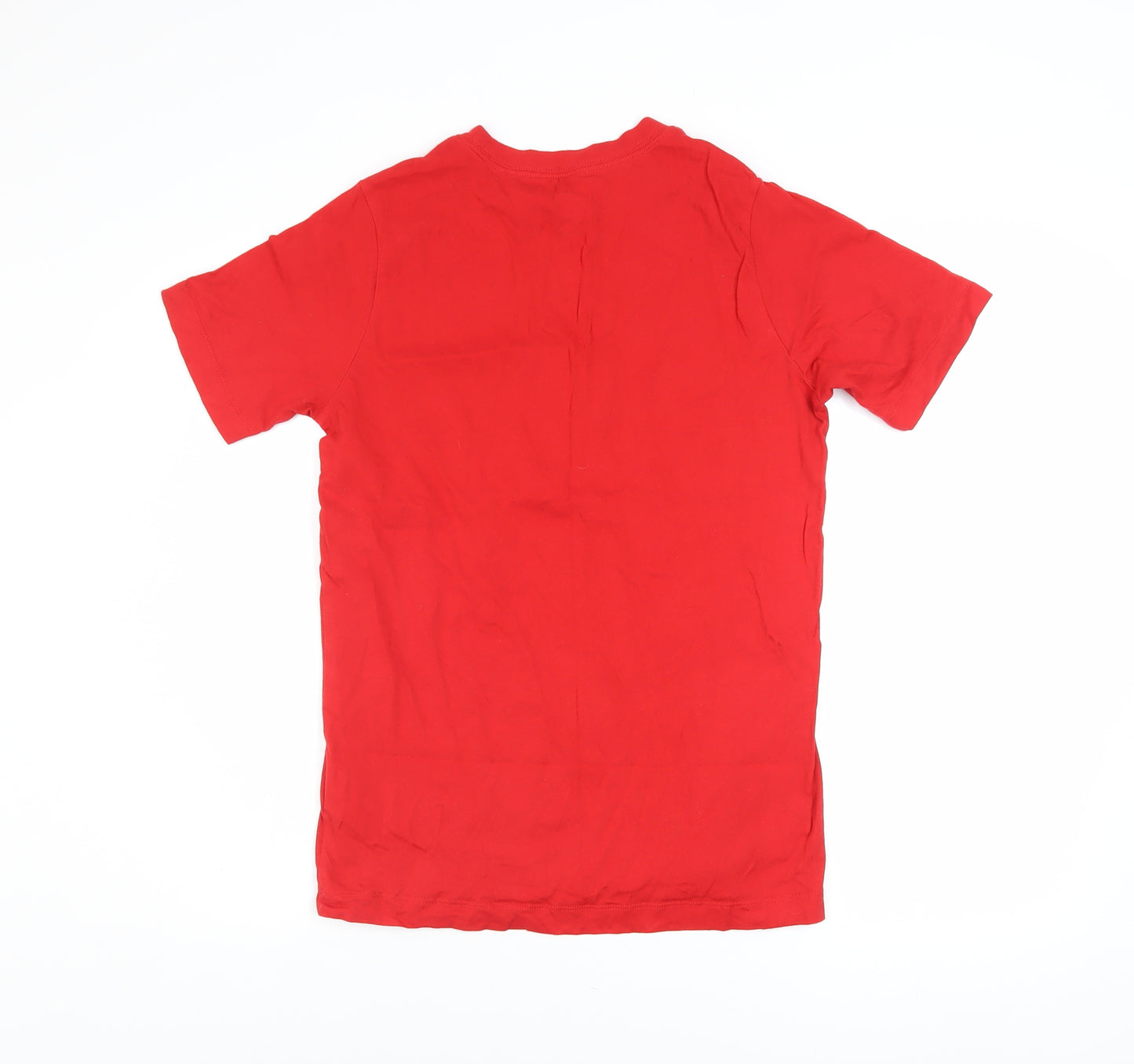 Nike Boys Red XL Short Sleeve Crew Neck Sports Cotton T-Shirt