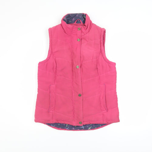 Marks and Spencer Per Una Pink Padded Women's Waistcoat Size 10