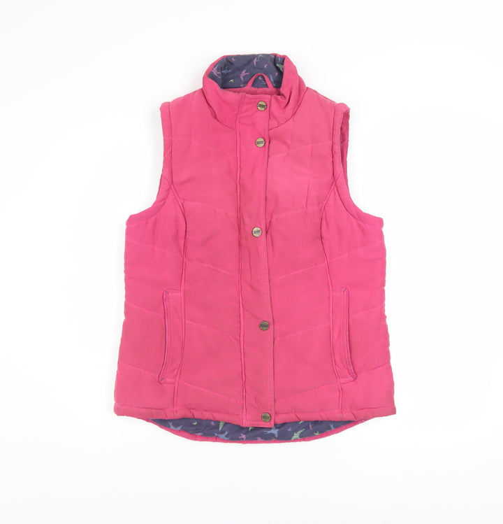 Marks and Spencer Per Una Pink Padded Women's Waistcoat Size 10