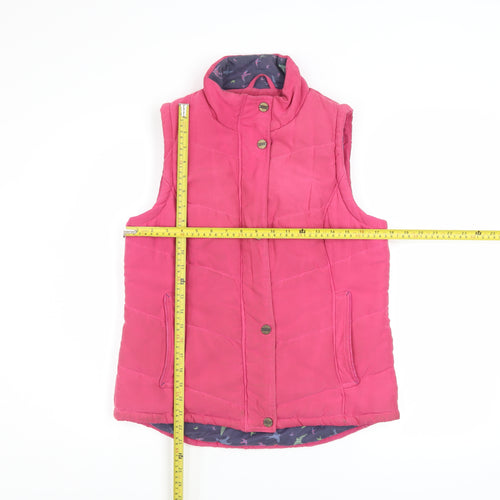 Marks and Spencer Per Una Pink Padded Women's Waistcoat Size 10