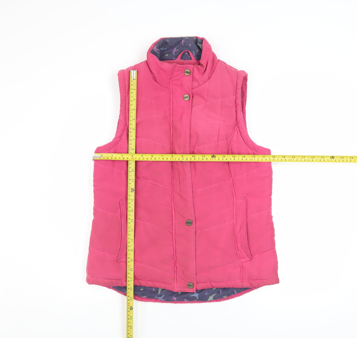 Marks and Spencer Per Una Pink Padded Women's Waistcoat Size 10
