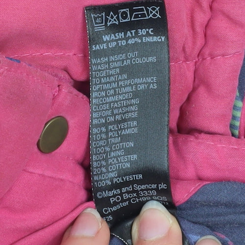 Marks and Spencer Per Una Pink Padded Women's Waistcoat Size 10